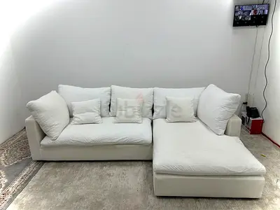 Looks great condition the one lshape sofa