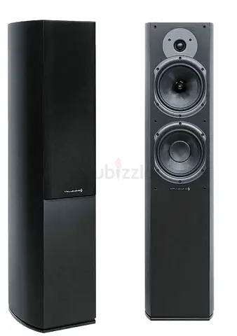Warfedale Diamond 9.2 Pair of black floor-standing tower speakers - good condition