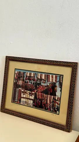 An artistic depiction of the Bedouin Al-Sadu market