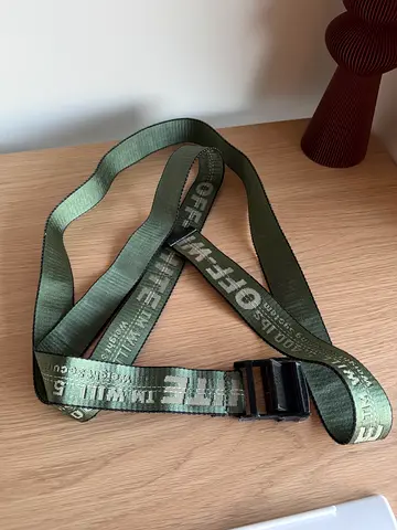 Off-White Industrial Belt — Olive/Green, Authentic