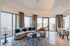 2-BR Furnished | High-Floor | Sea + Park View