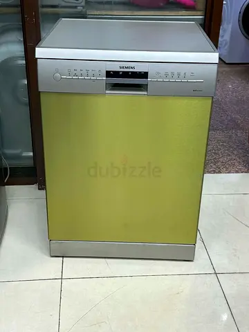 Siemens Freestanding Dishwasher - Silver/Green, Good Working Condition