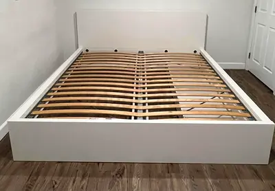 IKEA Malm  queen bed frame with mattress - good condition