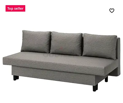 IKEA ÄLVDALEN  Compact 3-seater Grey Sofa Bed - Good Condition