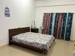 bedroom ( fully Funished ) for single lady or couple — with attached bathroom