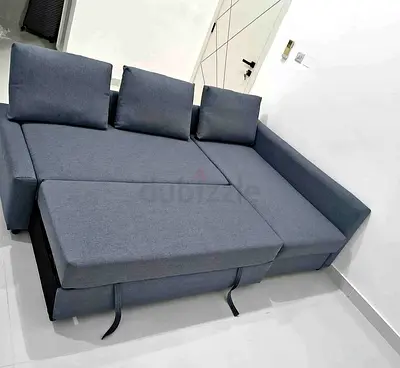 Ikea L shape sofa store cum bed and you can fix the