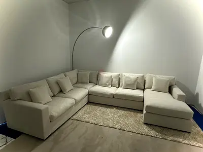 Amazing condition cratebarrel Ushape sofa