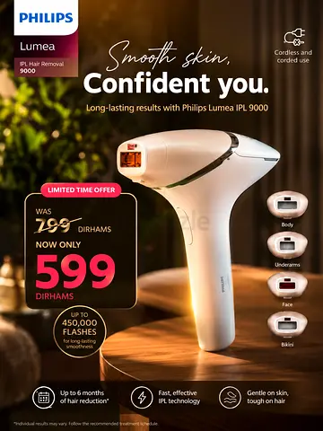 Philips Lumea IPL 9000 Hair Removal Device
