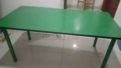 Long wooden study table