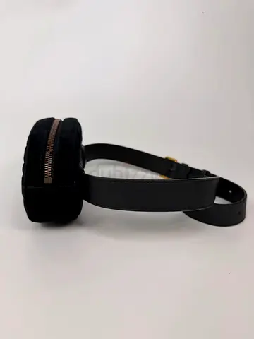 Authentic GUCCI GG BLACK VELVET MARMONT BELT BAG