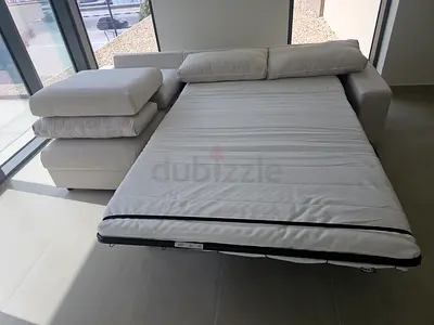 Ikea vimle L shape sofa bed with mattress beige Color