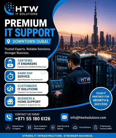 Premium IT Support Downtown Dubai | Trusted Experts