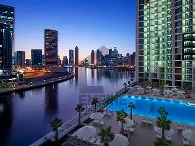 Stylish Studio | Balcony | Canal View | Furnished