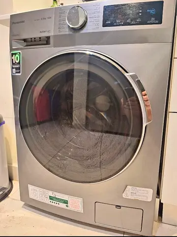 Panasonic 8 kg Front Load Washing Machine - Silver, Good Condition