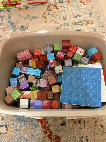 Minecraft magnetic bricks