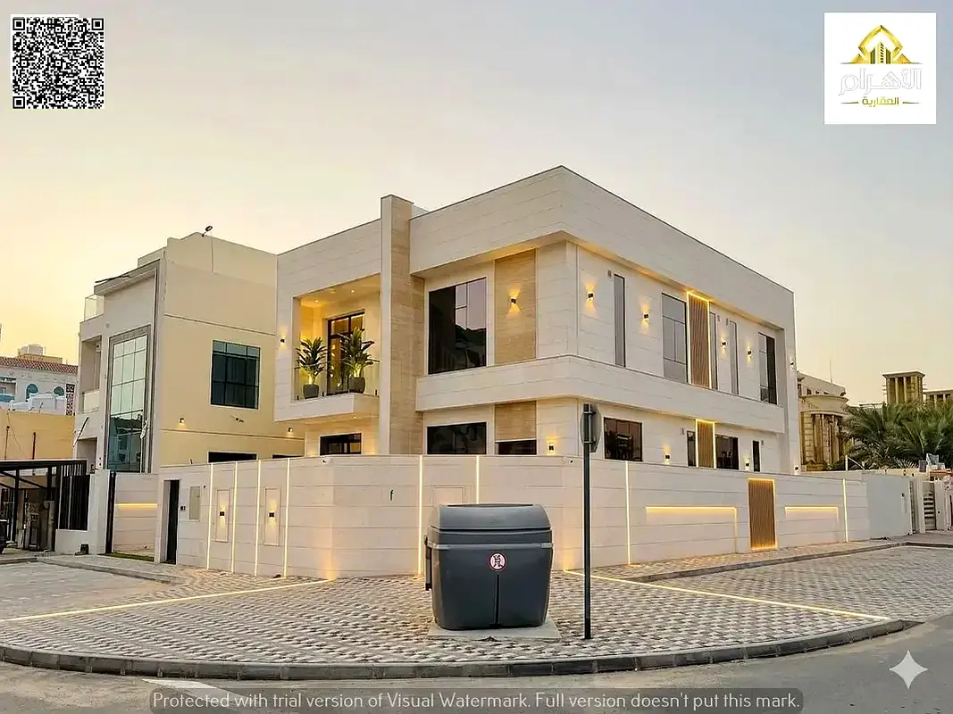 فيلا كورنر تشطيب راقي طابقين وروف علي شارع الشيخ عمار تملك حر لجميع الجنسيات