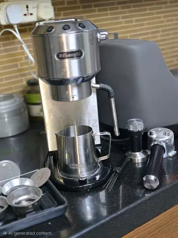. De’Longhi Coffee Machine with Accessories  Excellent Condition