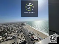 Distress Deal: Vacant 1BHK in Corniche Tower Ajman | 2 Baths, 1336 Sq Ft | Partial Sea View | Cash O