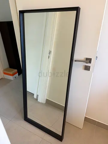 Full-length Black Framed Wall/Leaner Mirror