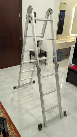 Aluminum Multi-Position Folding Ladder - 3.2m (approx), good condition