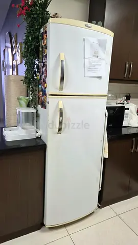 White Double Door Refrigerator / Freezer - Good Working Condition