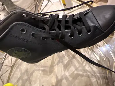 Converse black shoes in brand new condition