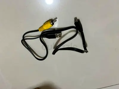 USB to RCA (AV) cable with proprietary connector - used, good condition