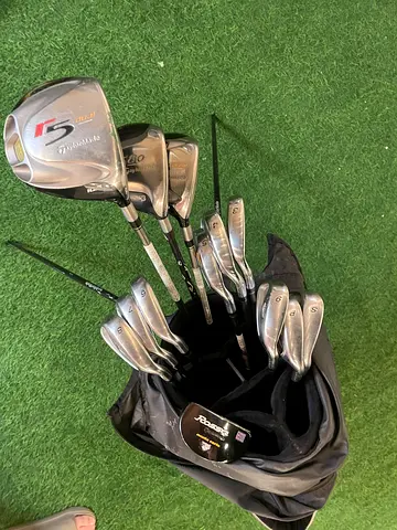 TaylorMade R5/RAC Men’s Beginner Starter Complete 14-piece Graphite Golf Set R Flex with stand bag