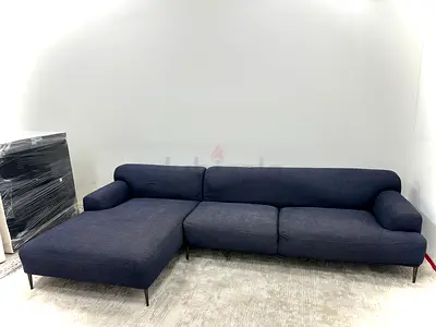 Like new condition the loom collection lshape sofa