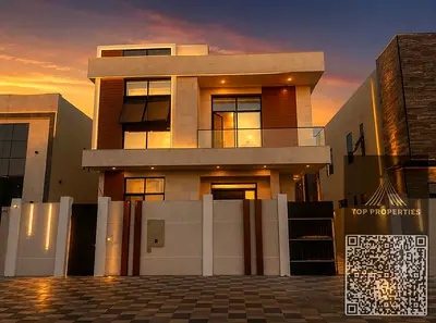 فيلا فاخرة بتصميم عصري – 5 غرف ماستر – مجلس – صالتان – غرفة خادمة – موقع مميز في الزاهية – تملك حر لجميع الجنسيات