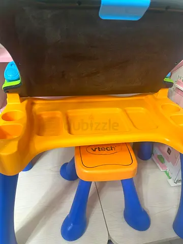 VTech Kids Activity Desk with Stool - Bright Yellow  Blue