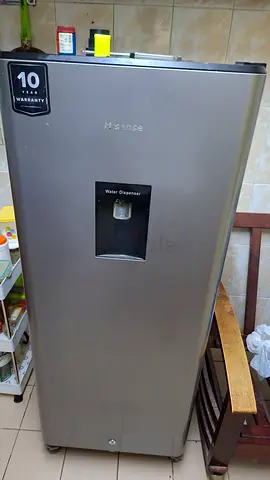 Hisense single-door refrigerator with water dispenser - good condition