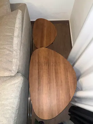 Set of 2 Wooden Nesting Coffee Tables