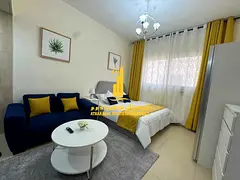 Furnished semi-detached kitchen studio with very high-end furniture for monthly rent in Ajman - Al J