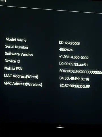 Sony KD-65 inch Smart TV - perfect Working