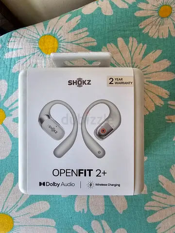 Shokz NEW OpenFit 2+ Open-Ear Headphones, Dolby Audio Enabled, Comfortable Earbuds Gray for sale