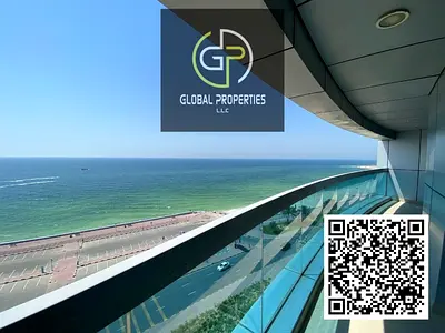 Spacious 2BHK | Corniche Tower | 2,490 Sqft | Full Sea View w Maids Room
