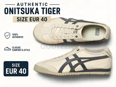 NEW - Onitsuka Tiger Mexico 66 sneakers - Size EUR 40, authentic, beige/navy (never used)