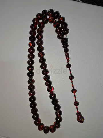 Genuine Dark Prayer Beads (Misbahah) - مسباح خراطة عمار حسين