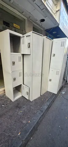 Set of 6 Metal Lockers — Good Working Condition