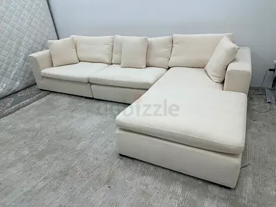 Brand new condition marina home beige color lshape sofa