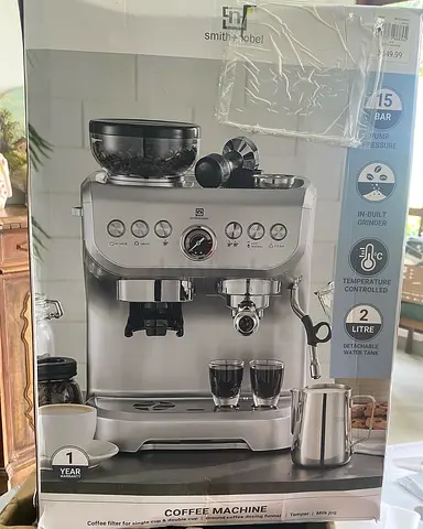 Smith + Nobel Stainless Steel Barista Coffee Machine Australian Brand