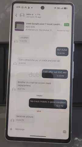 Google Pixel-7, good condition,
