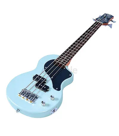Carry-On ST Travel-Sized 4-String Bass Guitar Sky Blue Finish