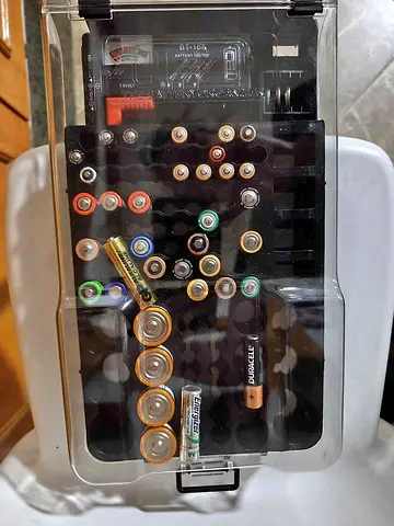 Battery storage organizer