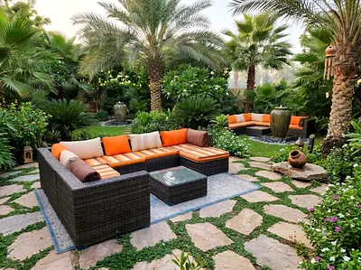 Weatherproof Garden Sofa Collection All-weather rattan furniture Thick padded cushions for extra com