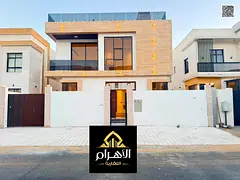 (Modern elevator + private pool) For sale: Luxurious modern villa, two floors and a roof, including
