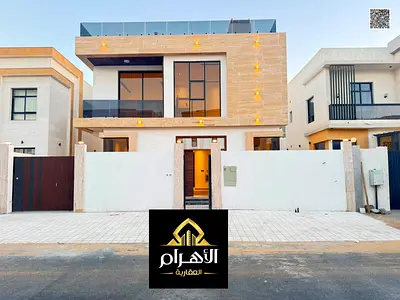 (مصعد مودرن + مسبح خاص ) للبيع فيلا مودرن فاخرة طابقين وروف شامل المكيفات و رسوم التسجيل و التمليك تشطيبات راقية