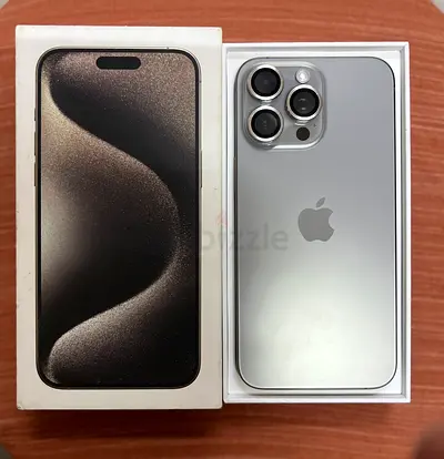 iPhone 15 Pro Max Natural Titanium HK 512 GB with Original Box - Good Condition