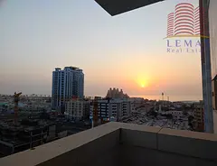 1bhk close kitchen with furniture for rent with a sea garden view